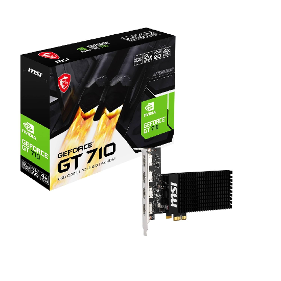 MSI Geforce GT 710 2GD3H 4HDMI pcie Graphic Card